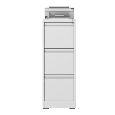 3 Drawers Vertical Metal File Cabinets with Lock-Durable for Home & Office.