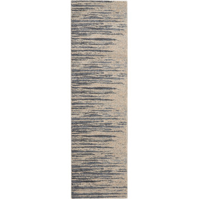 Tapis bleu marine / beige Ryanne