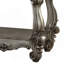 Table de bout en platine avec tablette inférieure