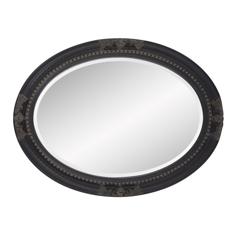 Traditional Beveled Wall and Accent Mirror, Black