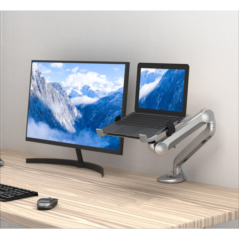 2 in 1 Function Laptop Tray For Monitor Arm