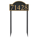 Soft Serif 1-Line Lawn Address Sign