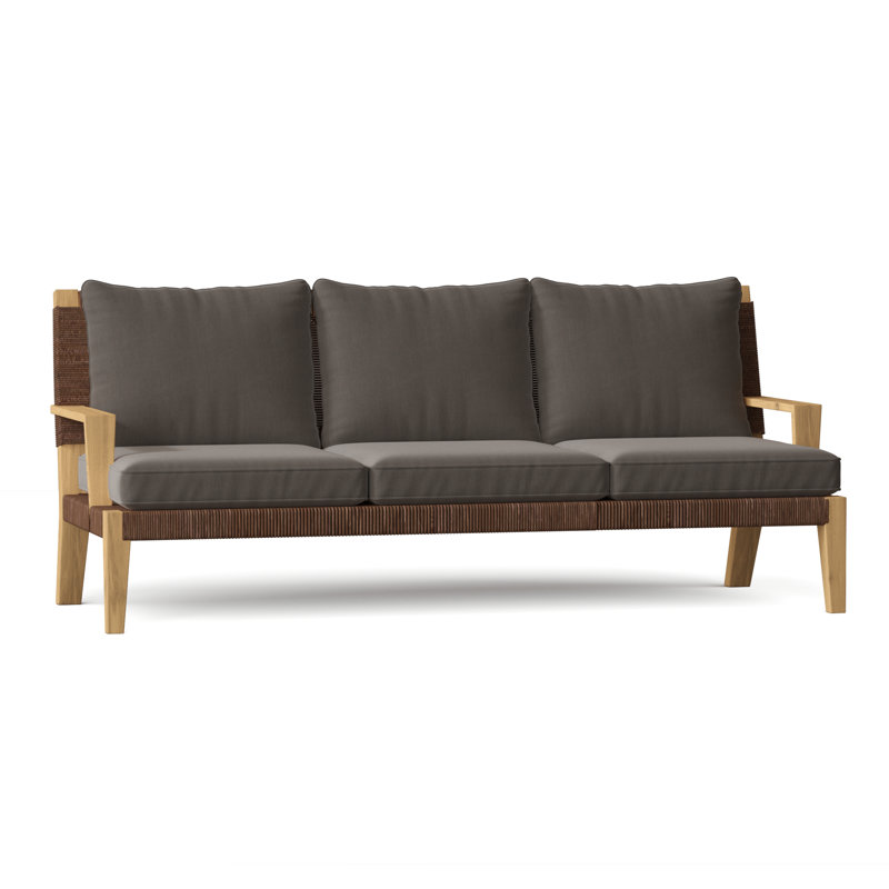 Hadley Outdoor 3 - Seat Patio Sofa, Hadley Hemp, Cloud