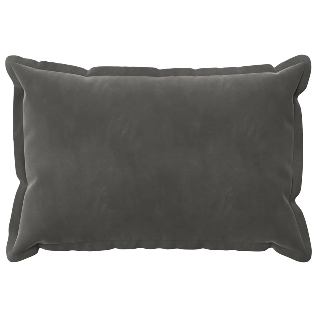 vidaXL - Cushion Cover - Velvet - 50 x 75 cm - Dark Grey - Image 3