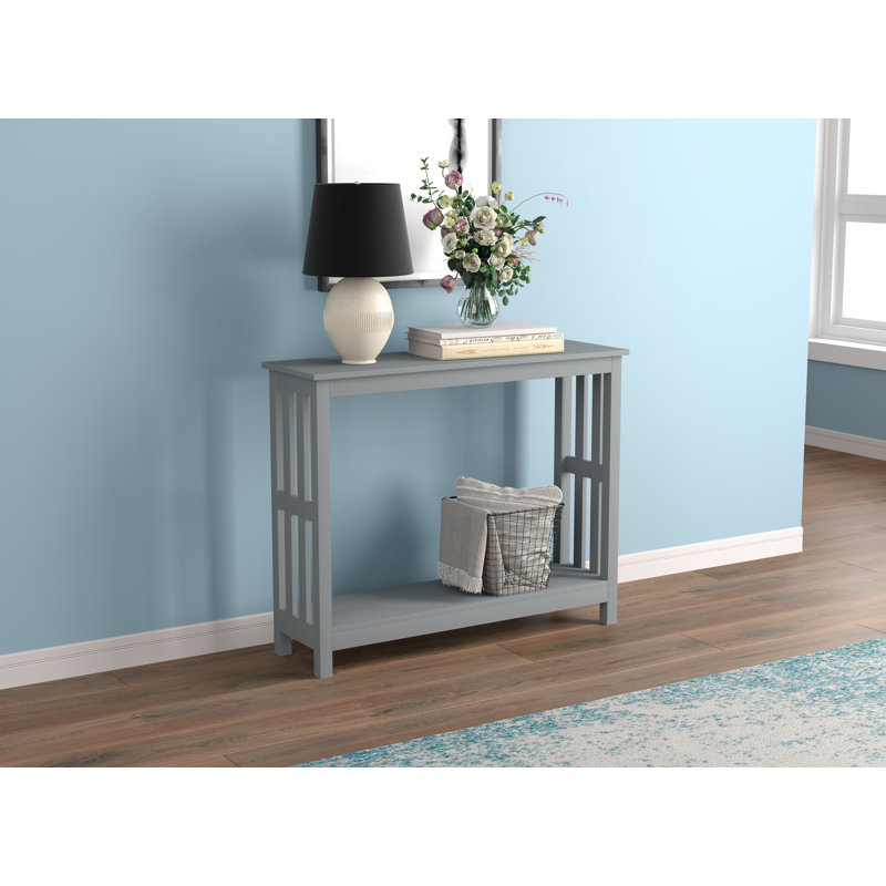 Console Doolish 39,5 po, Gris clair