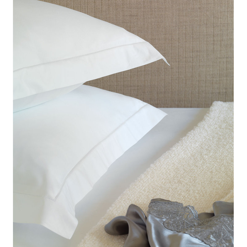 Gianna Cotton Pillow Sham, White, Standard