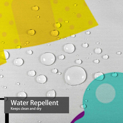 Rideau de douche imperméable à l'eau avec 12 crochets