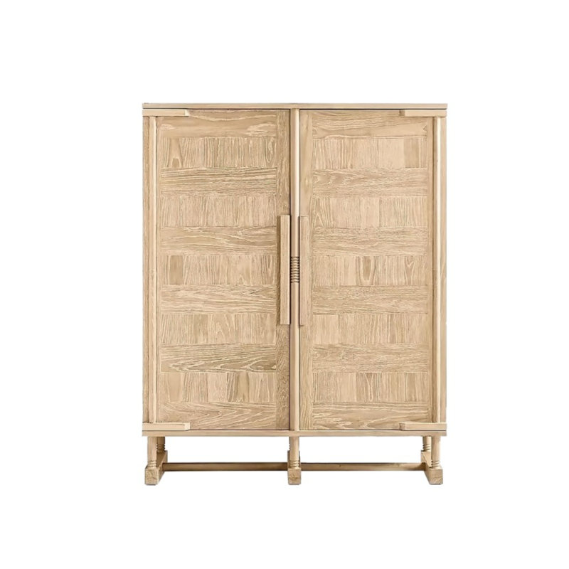 Neoclassical Solid Wood Accent Cabinet 70.87'' Kitchen Pantry