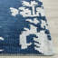 Stone Wash Hand Knotted Wool/Viscose/Cotton Ikat Rug in Indigo-1192303215