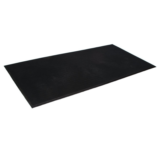 Crown Gray Rectangular Indoor Utility Mat in the Mats department