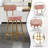 Lovette Upholstered Counter Stool with Metal Frame-851359319