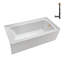 Streamline 66 in. x 32 in. Acrylic Right-Hand Drain Alcove Bathtub With External Drain-101699246