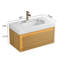 Meuble-lavabo flottant avec grille ultra-mince et capteur
