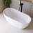 59'' Acrylic Freestanding Soaking Bathtub In Glossy White