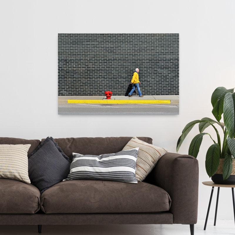 Keep Keep Colorful Abstract Contemporary Architecture City, art mural, H 32 po x l 48 po