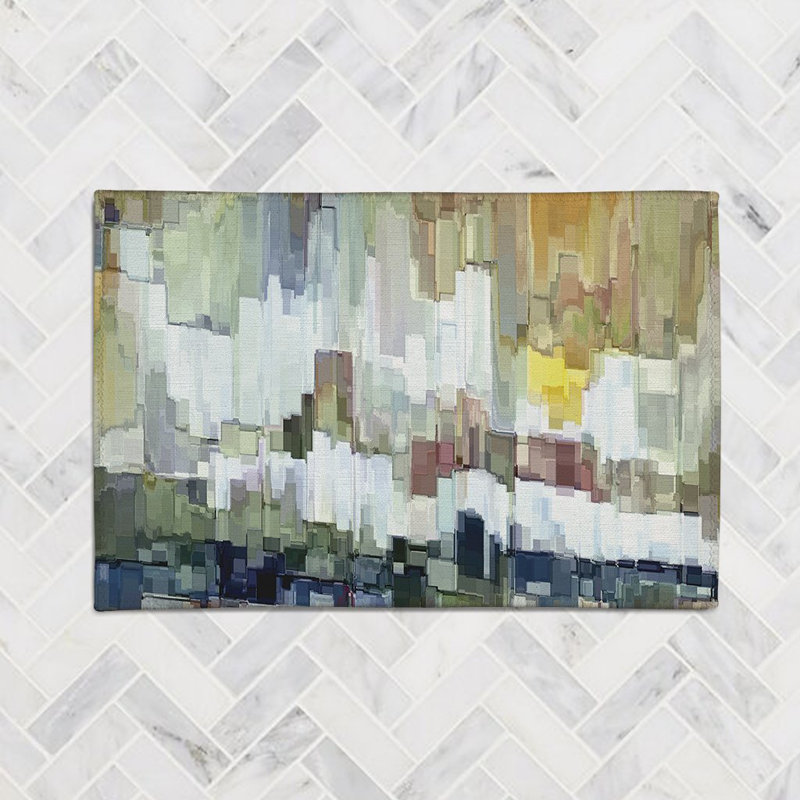 Tapis décoratif en chenille Glacier Bay, Rectangle 4 pi x 6 pi