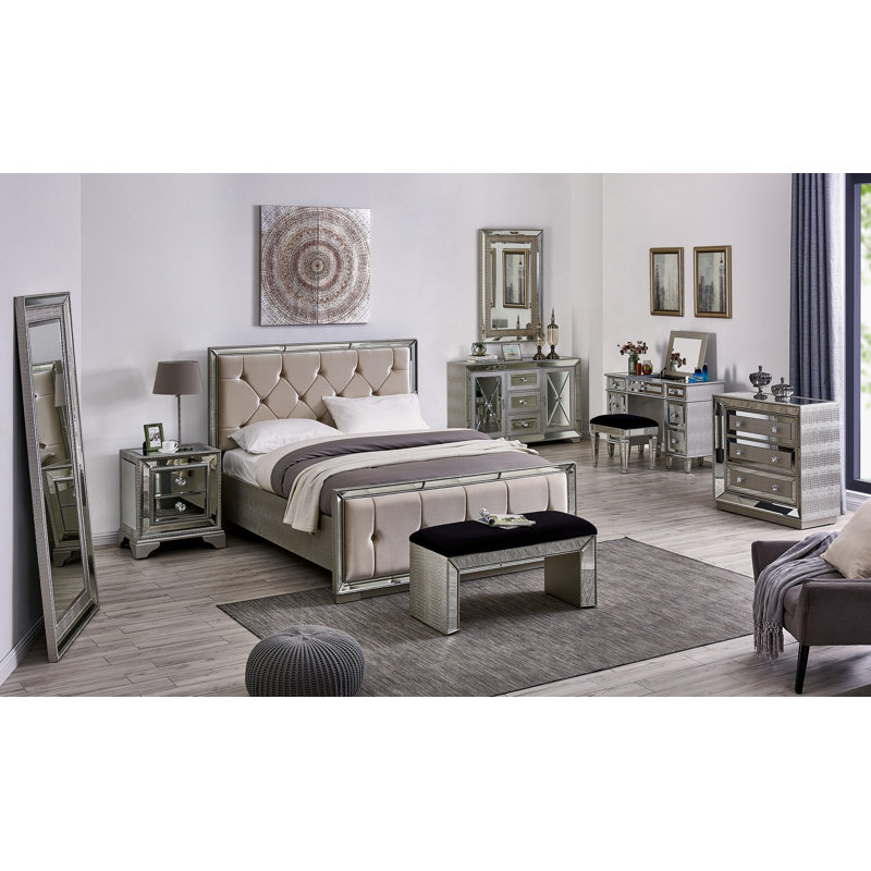 Adriana Upholstered Bed, Kingsize (5')