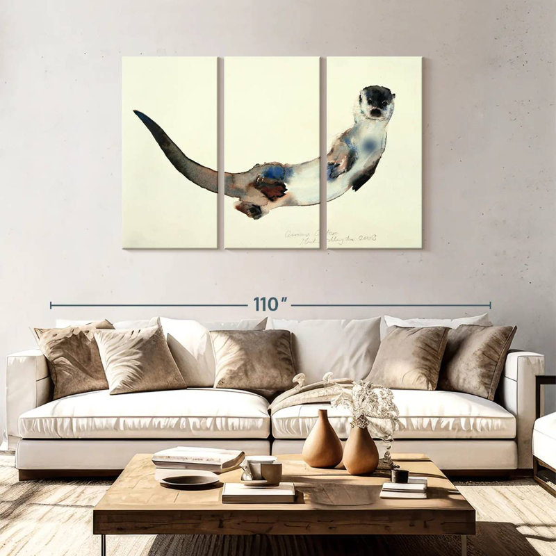 Brampt Curious Otter, 48" H x 74" W