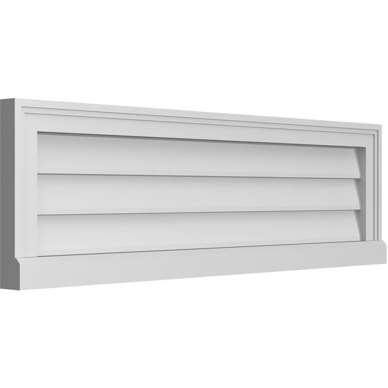 Cadre de seuil Brickmould, brun clair apprêté, H 12 po x l 40 po x P 2 po