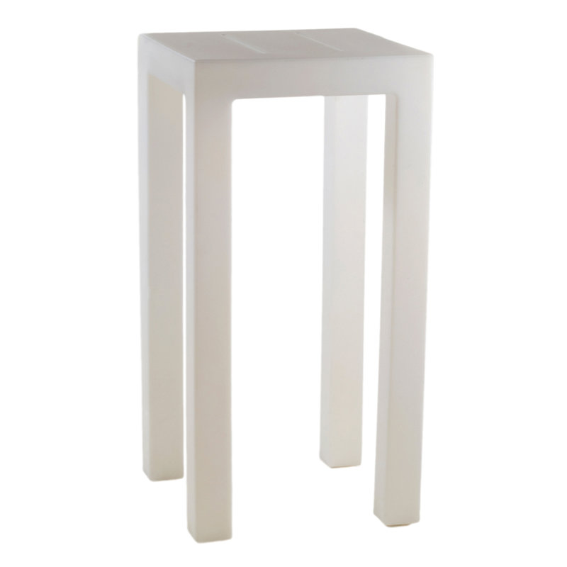 Jut Plastic Bar Table, Ice