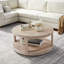 Table basse ronde à 2 niveaux Curved