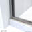 DreamLine Alliance Pro LT 56 - 60 inch W x 57 3/8 inch H Semi-Frameless Bypass Tub Door in Brushed Nickel and Clear Glass-61510813
