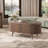 Oval Coffee Table With Lifting Top,42.5” Fluted Center Table With Hidden Compartment & Solid Wood Legs,mid Century Modern Accent Coffee Tables For Living Room,apartment,walnut-955694115