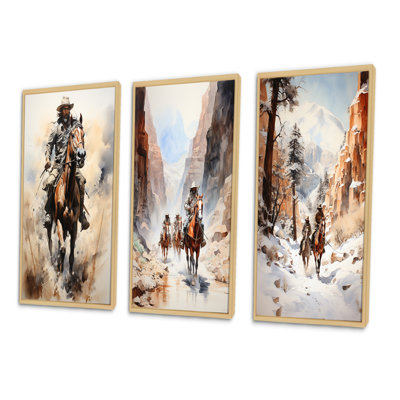 «Cowboy Prairie Wind», 3 pièces