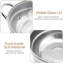 Chafing Dishes for Buffet, Round with Glass Lid, Stainless Steel Warmers (Set of 4)