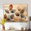 Taupe, feuilles, mosaïque, collage III - feuilles, art mural-1318367784-1318367786-1318367791