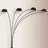 Modern Design Classic Peacock Shade 82" Floor Lamp