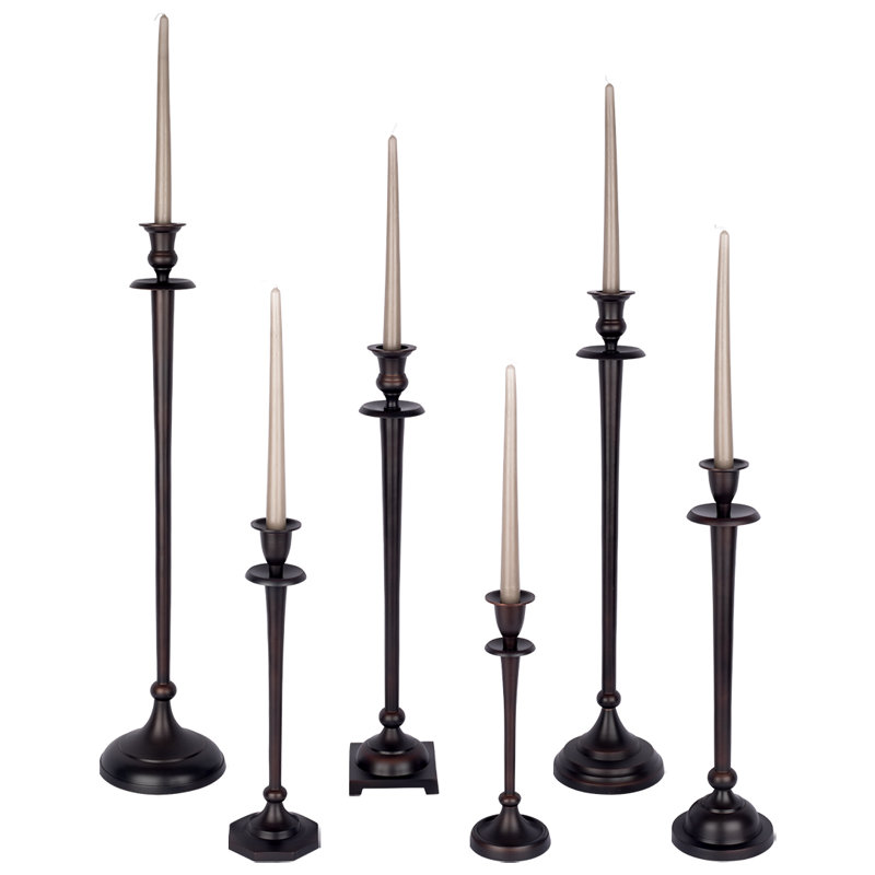 Bougeoir de table en acier inoxydable 11,5 po, Bronze