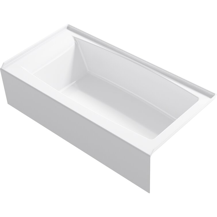 Entity 60" X 30" Alcove Bath with Integral Apron and Integral Flange