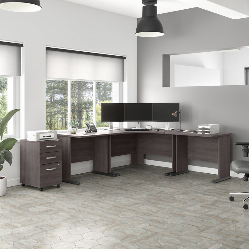Ensemble de bureau d'ordinateur Studio A, Gris orage