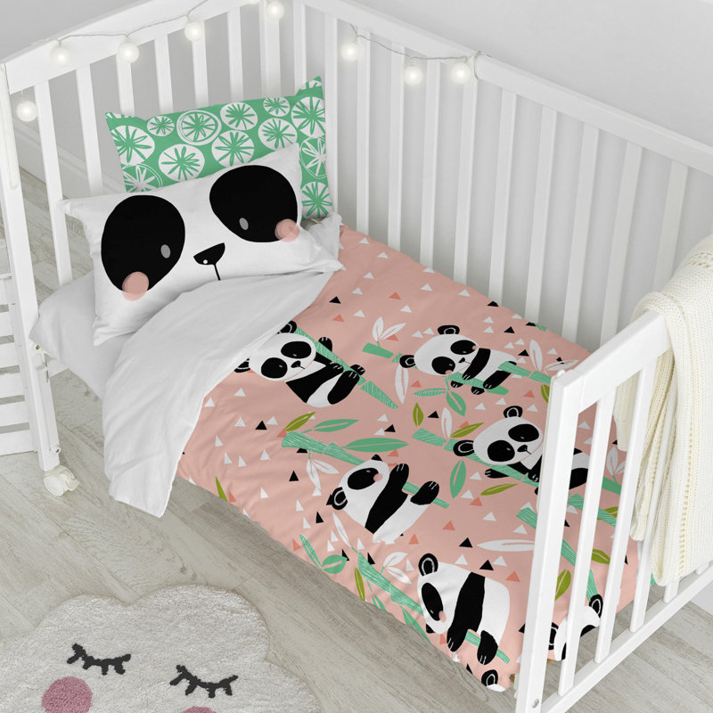 Killian 2 - Piece Cot Bedding Set, 100cm W x 135cm L, Pink