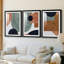 «Abstract of Shapes I» - Impression sur mesure encadrée de qualité supérieure - 3 pièces-458365390-458365387