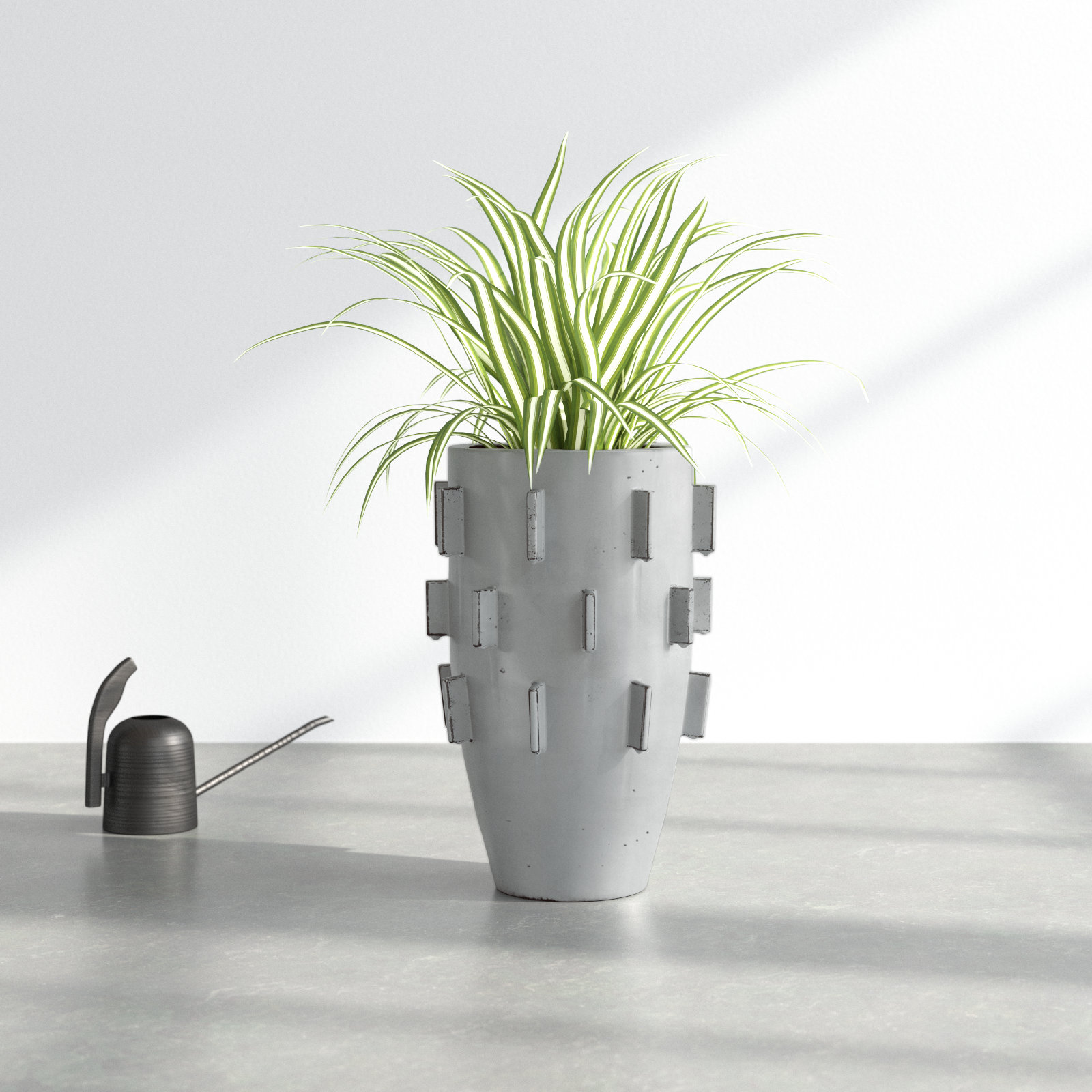 Kramer Handmade Ceramic Pot Planter, 19.75" H x 12" W x 12" D