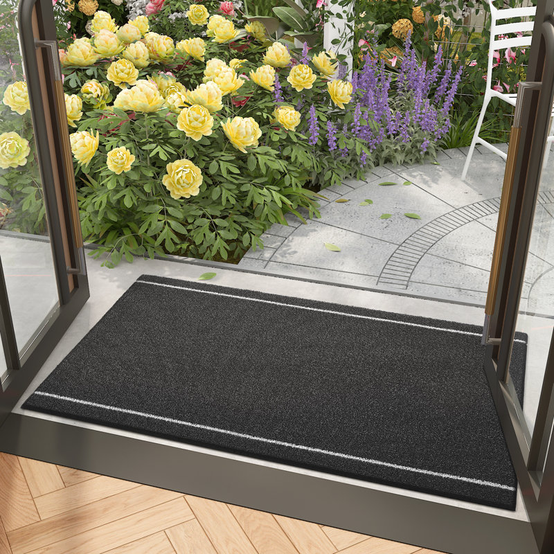 Non-Slip Mother's Day Indoor / Outdoor Doormat, Black, 61cm W x 91cm L