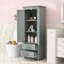 Armoire de rangement moderne avec tablette réglable, 2 tiroirs et conception anti-basculement-1683111548