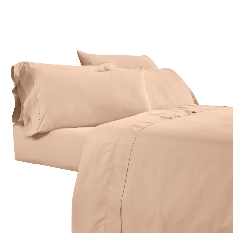  Ensemble de draps en microfibre Minka, Simple, Rose sable