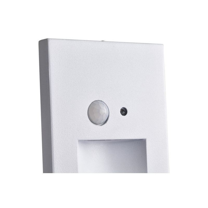  Hardwired White Motion Sensing Vertical Led Stair Light With Motion And Photocell Sensor