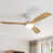 White with Natural Wood Blades