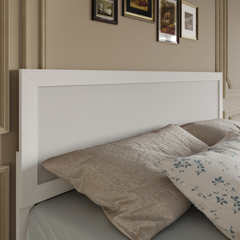 Asfia Panel Headboard, King, White