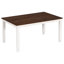 Ensemble de salle à manger 6 pièces de style rustique avec table, 4 chaises ergonomiques et un banc