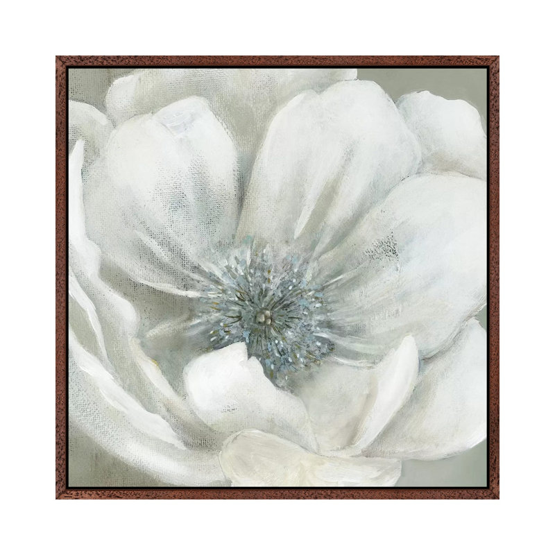 Opalescence I by Carol Robinson - Painting on Canvas, 66.04 cm H x 66.04 cm W, Classic Brown Wood Framed