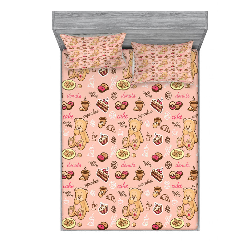Microfiber Sheet Set, Queen Sheet Set with Fitted Sheet