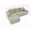 Canapé modulaire Cloud avec méridienne en L, canapé modulaire moderne avec assise profonde, fauteuils rembourrés pour la chambre à coucher du salon, aucun assemblage requis, (tissu de velours côtelé), brun clair