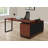Aijalon Computer Desk, Home Office, Corner, Storage Drawers, L Shape, Work, Laptop, Metal-1913402047