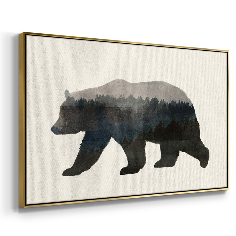 The Wilderness II, H 25 po x l 37 po x P 2 po, Toile avec cadre doré