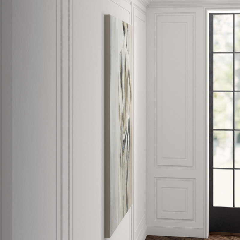 Subtle Dawn Painting, Frameless Print - Knife Gel, 81" H x 54" W